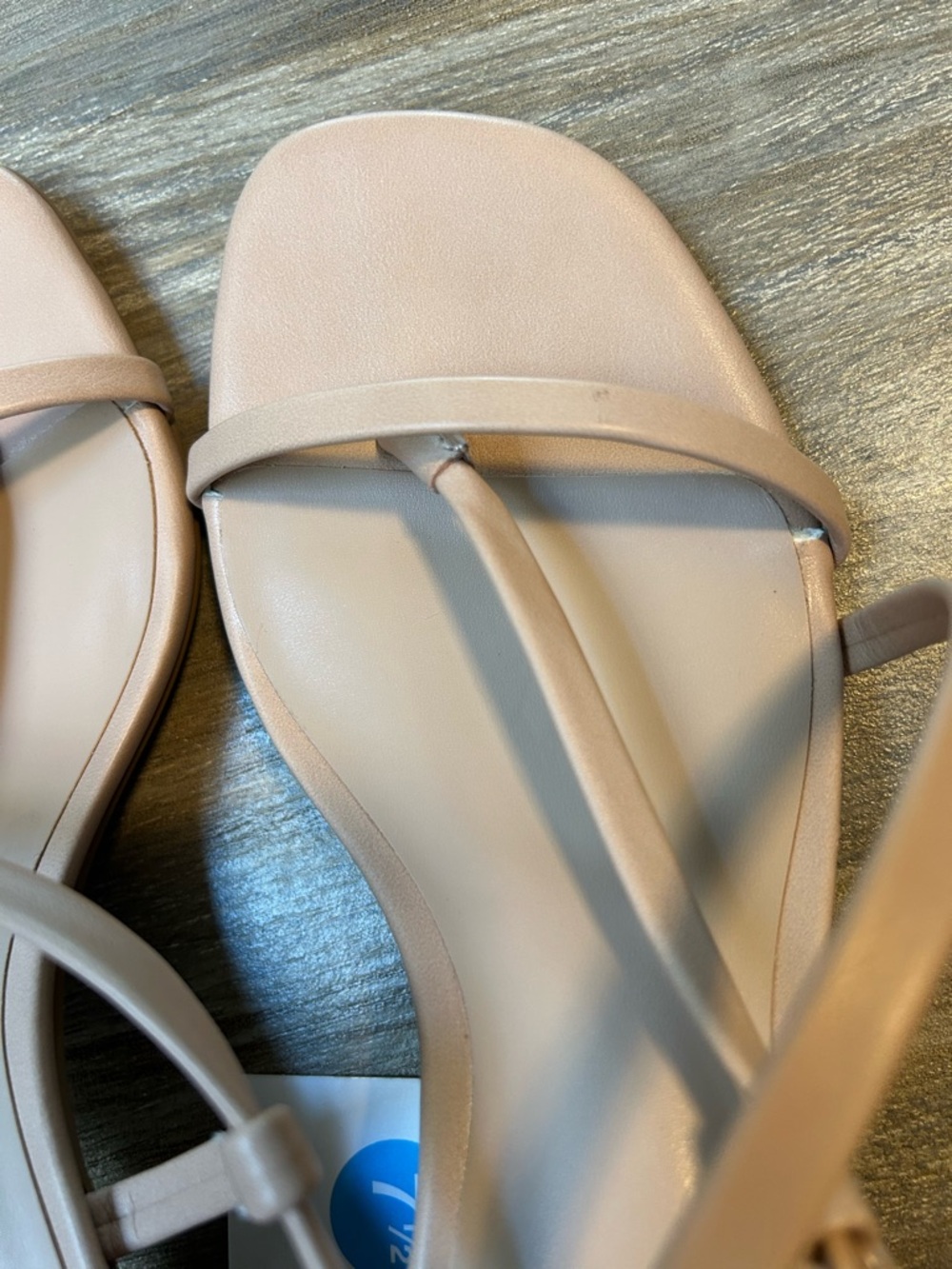 NWT a new day Neutral Blush Strappy 2” Heel Sandals Size 7.5 (runs small) - Picture 6 of 7